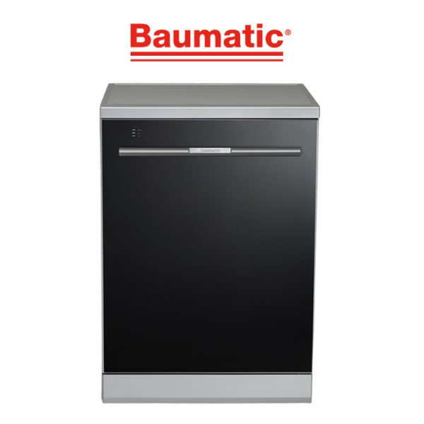 Baumatic BSS14 60cm Black Glass Dishwasher