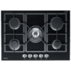 Baumatic BSGH75 Studio Solari 70cm Black Glass Gas Cooktop