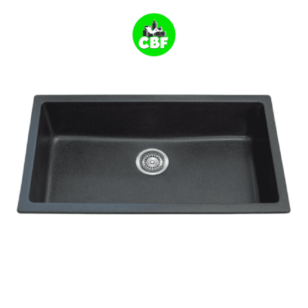 CBF S7946-B Black Kitchen Sink – Single Bowl – 790 x 460mm