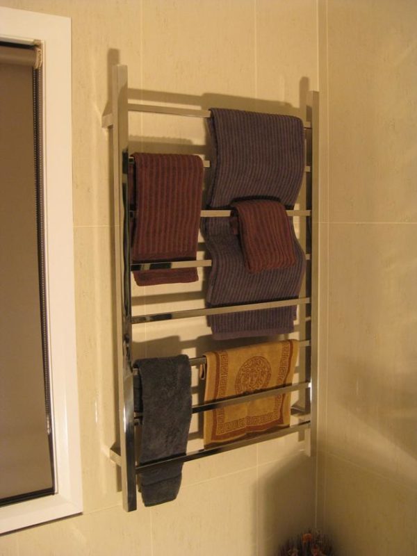 CBFTL1174S Square 8 Rung Bathroom Non Heated Towel Ladder 1150mm x 700mm