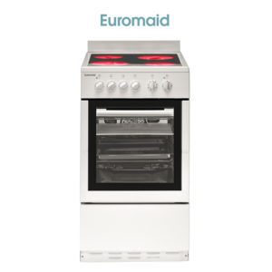 Euromaid CW50 50cm Upright Cooker - Electric Oven & Ceramic Cooktop-store