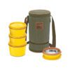 MFT31OR Milton 3+1 Flexi Tiffin Insulated Food Container & Carrier-yellow