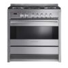 Fisher-Paykel OR90SDBGFPX1 Freestanding Cooker, 90cm, Dual Fuel, Pyrolytic-front view