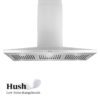 Emilia EMHUSH90C 90cm Low Profile Stainless Steel Canopy Rangehood