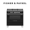 Fisher & Paykel OR90SCG4B1 Freestanding Cooker, 90cm, Dual Fuel Oven Stove (web-ready)