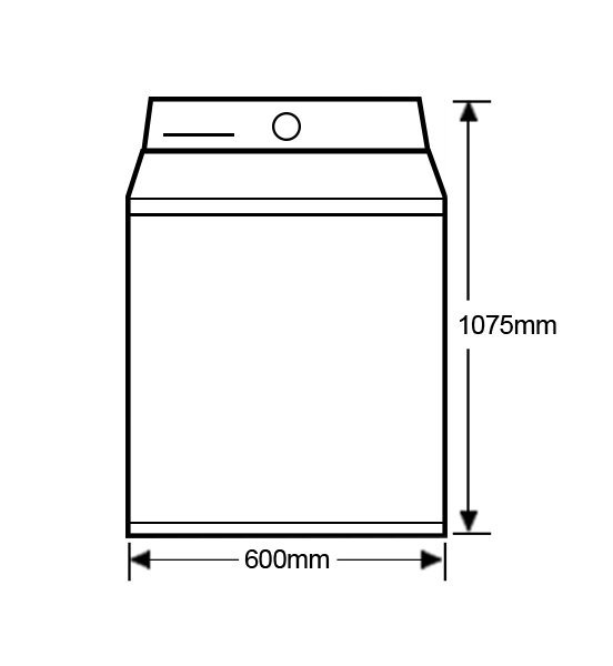Fisher-Paykel WA8560P1 FabricSmart™ Top Load 8.5kg Washing Machine (schematic)