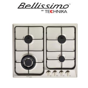 Technika TB64GWFSS-4 4 Burner Cooktop – 600mm – Brushed Stainless Steel (web-ready)