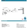 IKON HYB11-201CW KARA Basin Mixer – White & Chrome (details)