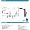 IKON HYB11-201MB-R KARA Basin Mixer – Matte Black/Rose Gold (details)