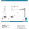 IKON HYB11-202CW KARA High Rise Basin Mixer – White & Chrome (details)