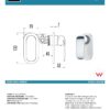 IKON HYB11-301CW KARA Wall Mixer- White & Chrome (details)