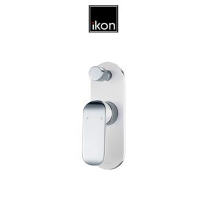 IKON HYB11-501CW KARA Diverter Wall Mixer – White & Chrome