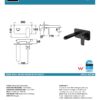 IKON HYB11-601MB KARA Wall Basin Mixer with Spout- Matte Black (details)