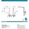 IKON HYB66-101CW SETO Sink Mixer – White & Chrome (details)