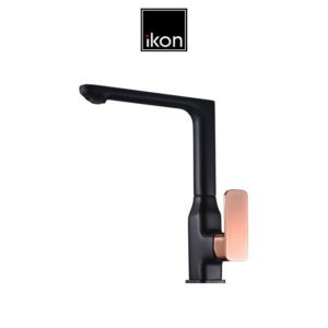 IKON HYB66-101MB-R SETO Sink Mixer – Matte Black/Rose Gold
