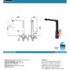 IKON HYB66-101MB-R SETO Sink Mixer – Matte Black/Rose Gold (details)