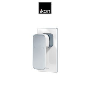 IKON HYB66-301CW SETO Wall Mixer- White & Chrome