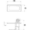 IKON HYB66-301MB-R SETO Wall Mixer – Matte BlackRose Gold (schematic)