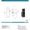 IKON HYB66-501MB SETO Diverter Wall Mixer – Matte Black (details)