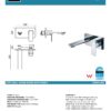 IKON HYB66-601 SETO Wall Basin Mixer with Spout (details)