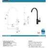 IKON HYB88-101MB HALI Sink Mixer – Matte Black (details)