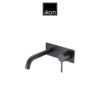 IKON HYB88-602MB HALI Wall Basin Mixer with Spout – Matte Black