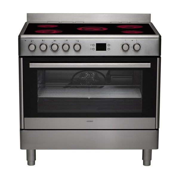 Euromaid CS90S 90cm Stainless Steel Electric Oven + Ceramic Cooktop