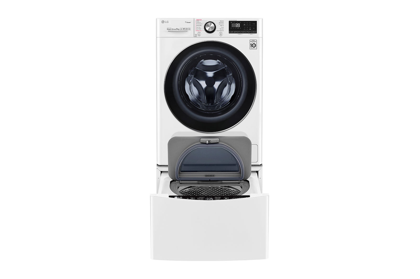LG WV9-1409W-WTP20WY 11kg Total Front Load Washing Machine TWINWash® System  including LG MiniWasher with Steam+ – The CBF Store