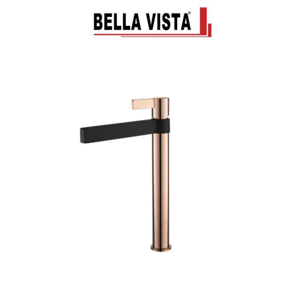 Bella Vista BM-14-TALL-RG-B Vivo Oro Rosa Tall Basin Mixer