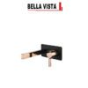 Bella Vista WMSC-14-RG-B Vivo Oro Rosa – Mixer and Spout Combo in Rose gold and Black Finish