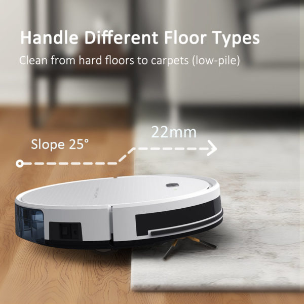 Tesvor X500 Pro Robot Vacuum Cleaner and Mop 1800Pa Strong Suction Self-Charging Wi-Fi Connected – Different Floor