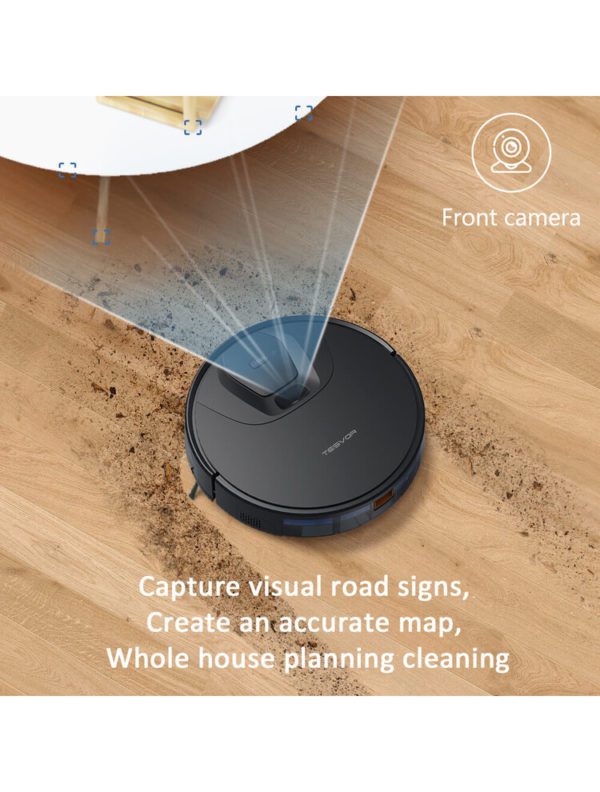 Tesvor T8 Robot Vacuum Cleaner and Mop 1600Pa Strong Suction Visual navigation – Front Camera