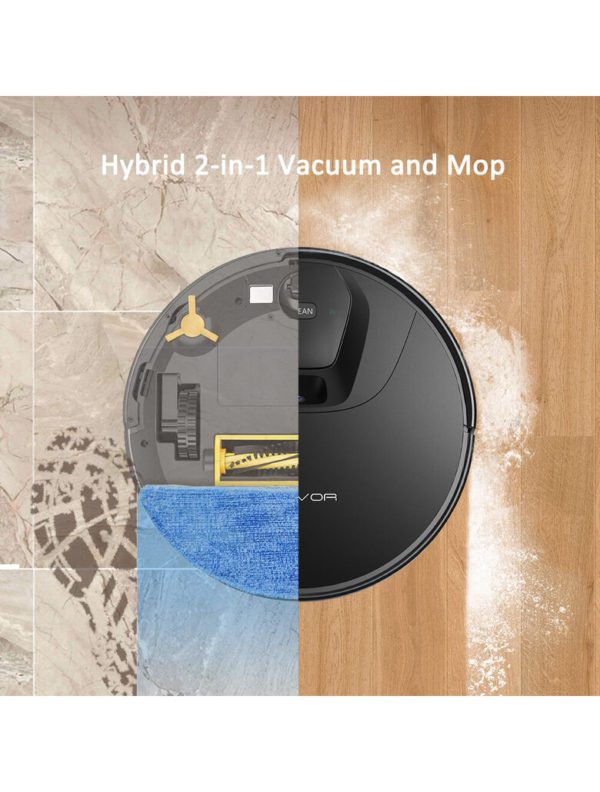Tesvor T8 Robot Vacuum Cleaner and Mop 1600Pa Strong Suction Visual navigation – Hybrid 2 in 1