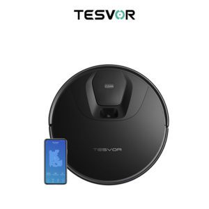 Tesvor T8 Robot Vacuum Cleaner and Mop 1600Pa Strong Suction Visual navigation - web ready