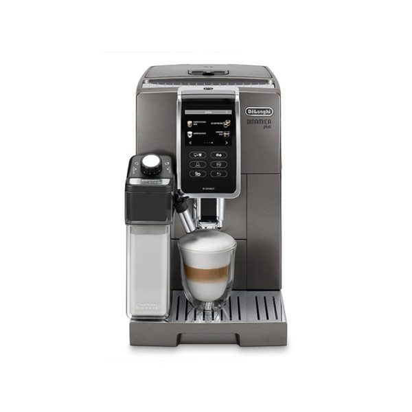 Delonghi ECAM37095T Dinamica Plus Fully Automatic Coffee Machine Maker (front view)