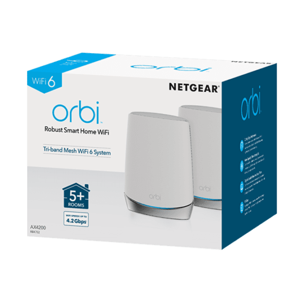 Netgear RBK752-100AUS Orbi AX4200 TriBand Mesh WiFi 6 (box)