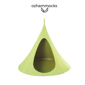 OZHammocks Kids Hanging Tent Hammock -Green -web ready