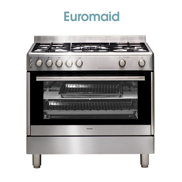 Euromaid GG90S 90cm Stove/Cooker – Gas Oven & Gas Cooktop