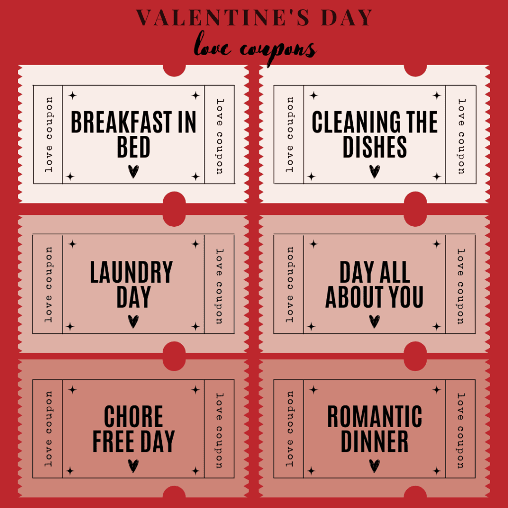 Valentines Day Love Coupons