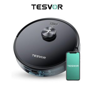 Tesvor S4 Robot Vacuum Cleaner Laser Navigation 2200Pa Suction - web ready